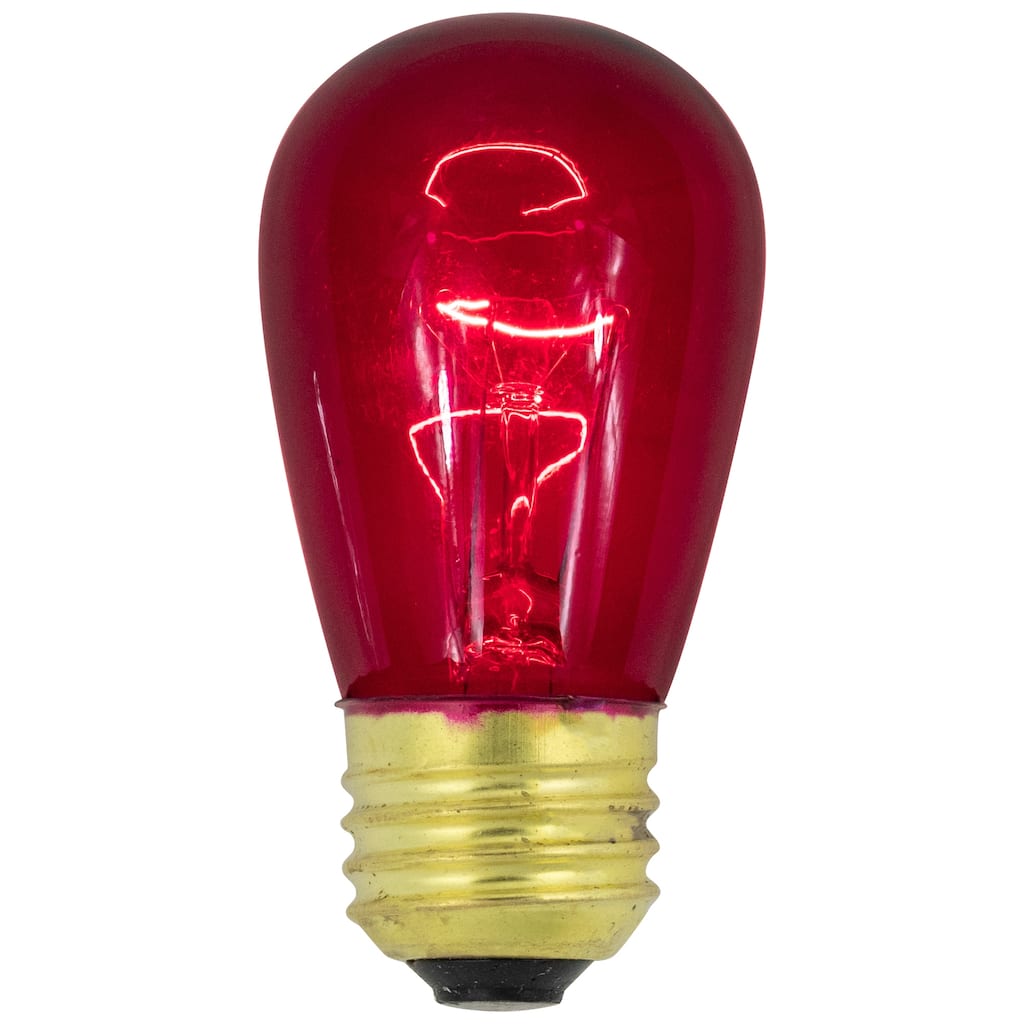 Pack of 25 Incandescent S14 Purple Christmas Replacement Bulbs - 3.25"