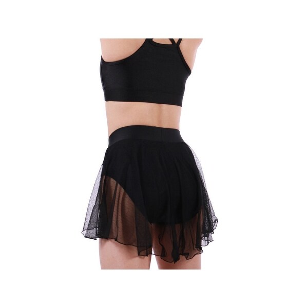 girls black dance skirt