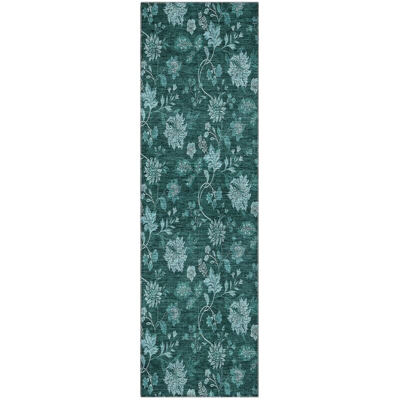 Premium Washable Super Soft Floral Borderless Mayfield Rug