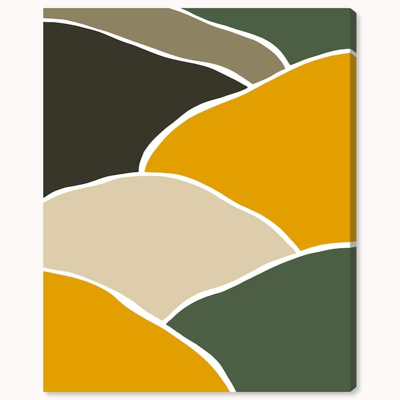 Wynwood Studio Canvas Abstract Find the River Orange Modern & Contemporary Wall Art Canvas Print