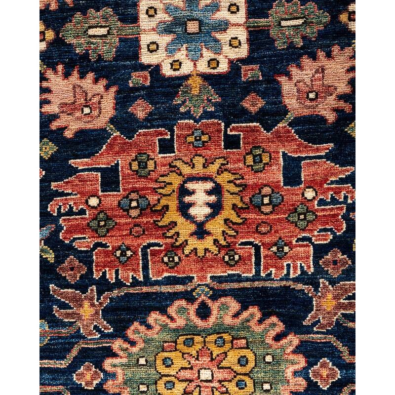 Serapi One-of-a-Kind Hand-Knotted Area Rug - Blue, 8' 1" x 9' 9" - 8' 1" x 9' 9"