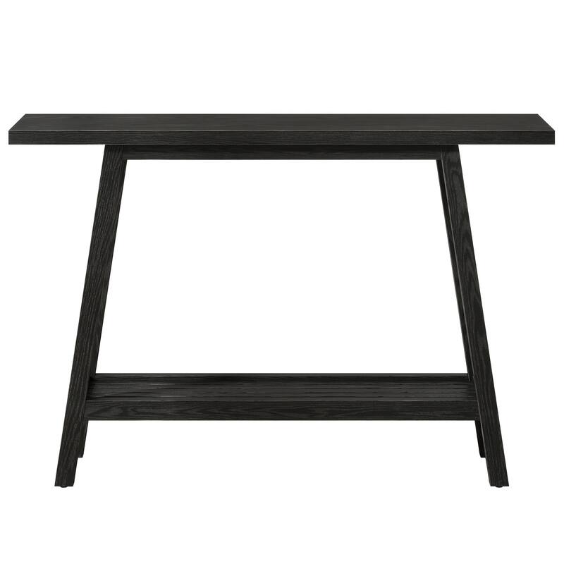 Solid Wood Console Table, Entryway Table with Storage Shelf, Couch Behind Sofa Table Hallway Foyer Accent Table