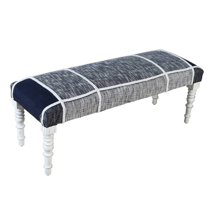 Beau 47" Upholstered Entryway Bench by Sevita - 16"W x 47"L x18"H