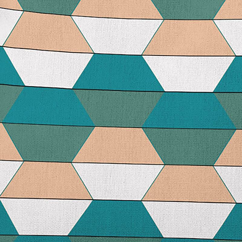 Hex Pattern Indoor/Outdoor Throw Pillow