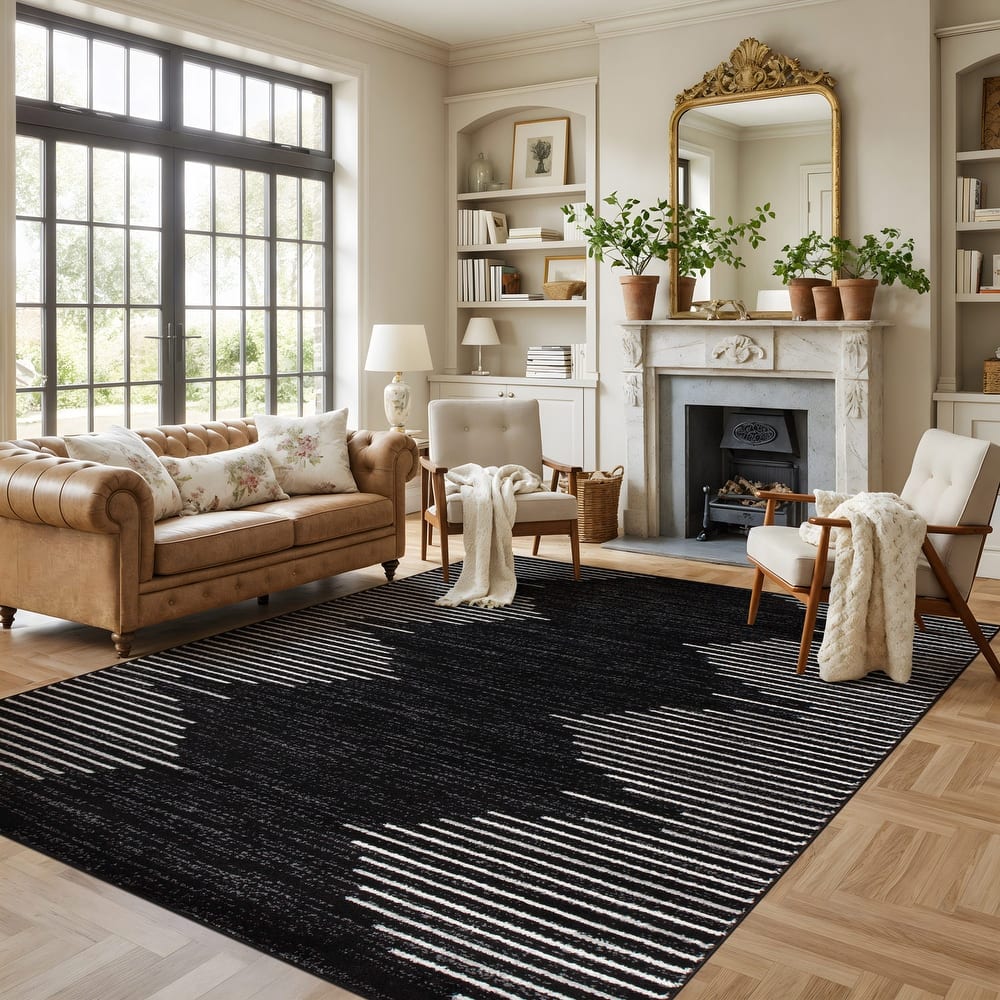 Bohemian Stripe Area Rug