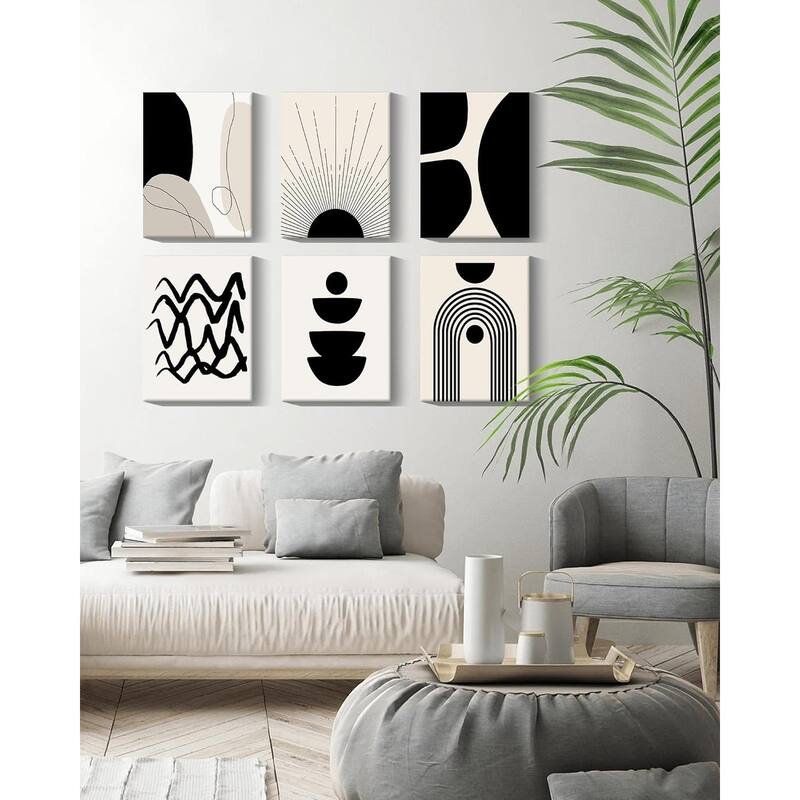 Abstract Boho Wall Art Minimalist Geometric