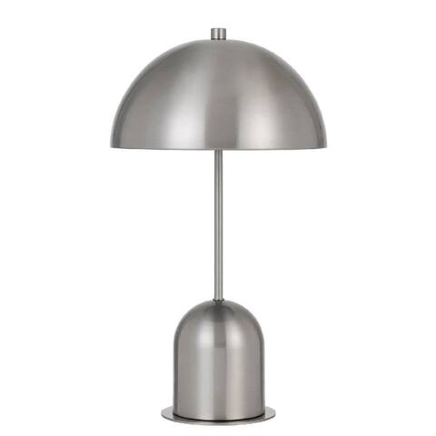 20 Inch Metal Accent Table Lamp with Dome Shade - 237 L X 11 W X 20 H