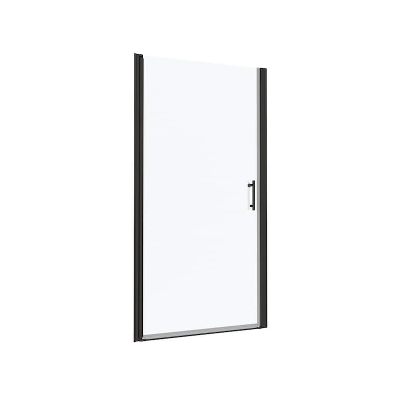 30/32/34/36 Inch Semi-Frameless Pivot Shower Door with Clear Tempered Glass
