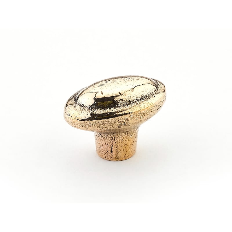 Schaub and Company Mountain 1-7/8" Rustic Oval Egg Solid Bronze - Natural Bronze