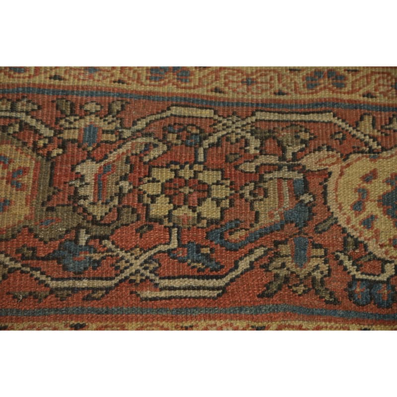 Hand Knotted Oriental 100% Wool Carpet Traditional Floral Brown Sultanabad Area Rug - 12' 5'' X 10' 9''