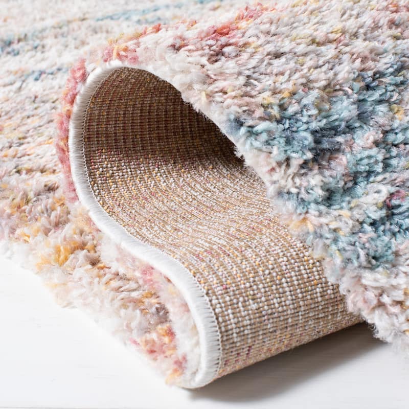 SAFAVIEH Calista Shag Maiu Abstract 1-inch Thick Rug