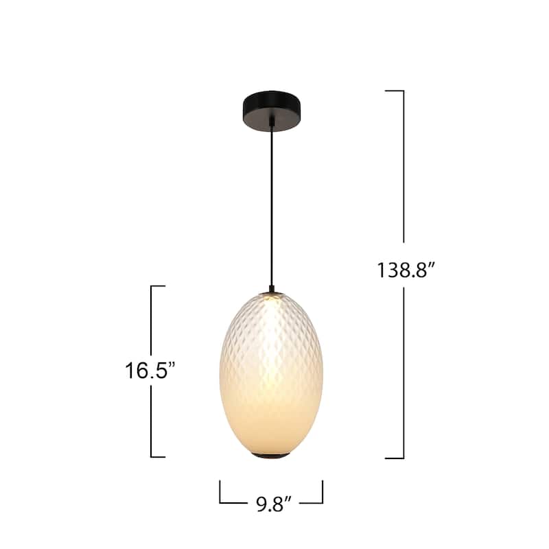 Artcraft Celeste Integrated LED Pendant 10" - Gunmetal Finish