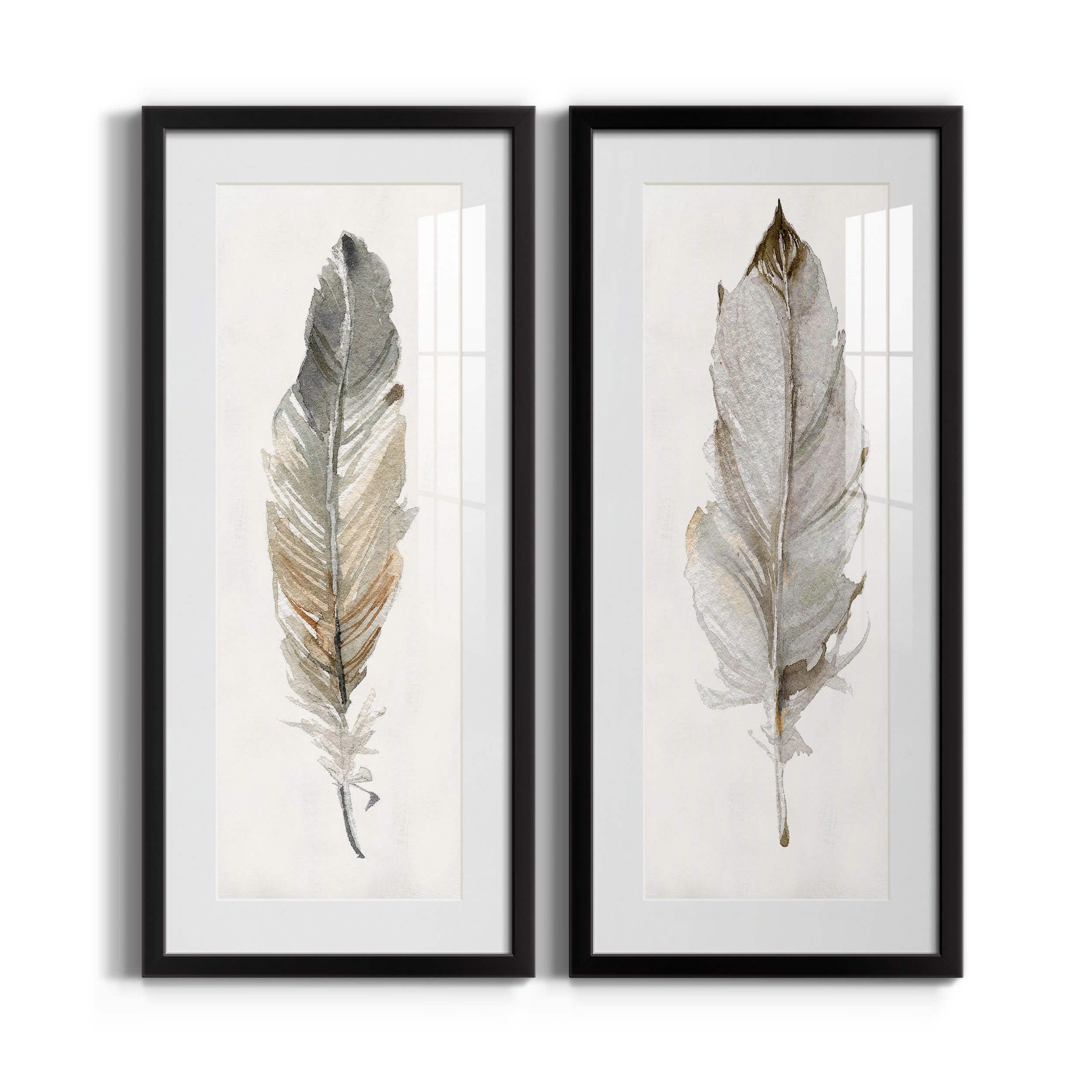 Neutral Feather I-Premium Gallery Framed Print - Ready to Hang