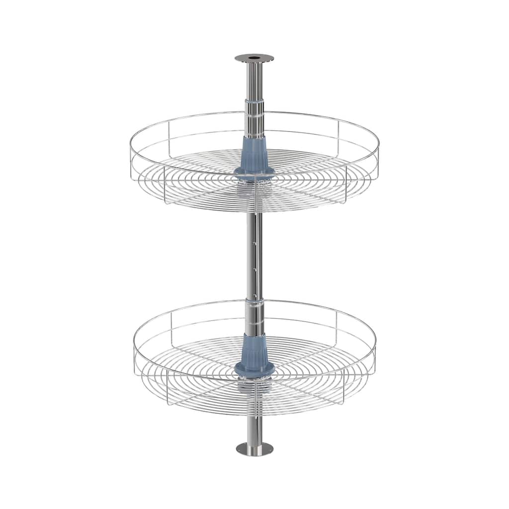 Dowell Lazy Susan 18" Diameter - 360 Degree Double Rack Stainless Steel
