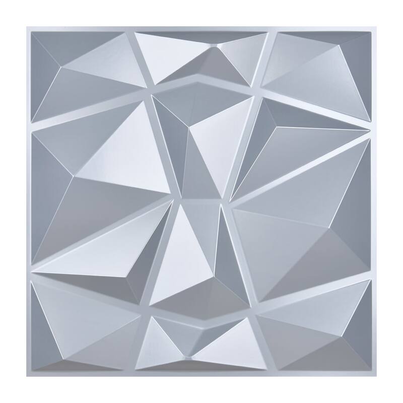 Art3d 3D Wall Panels PVC Diamond Design (32 Sq.Ft)