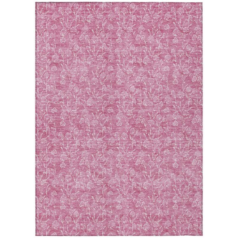 HomeRoots Floral Transitional Rectangle Outdoor Rug