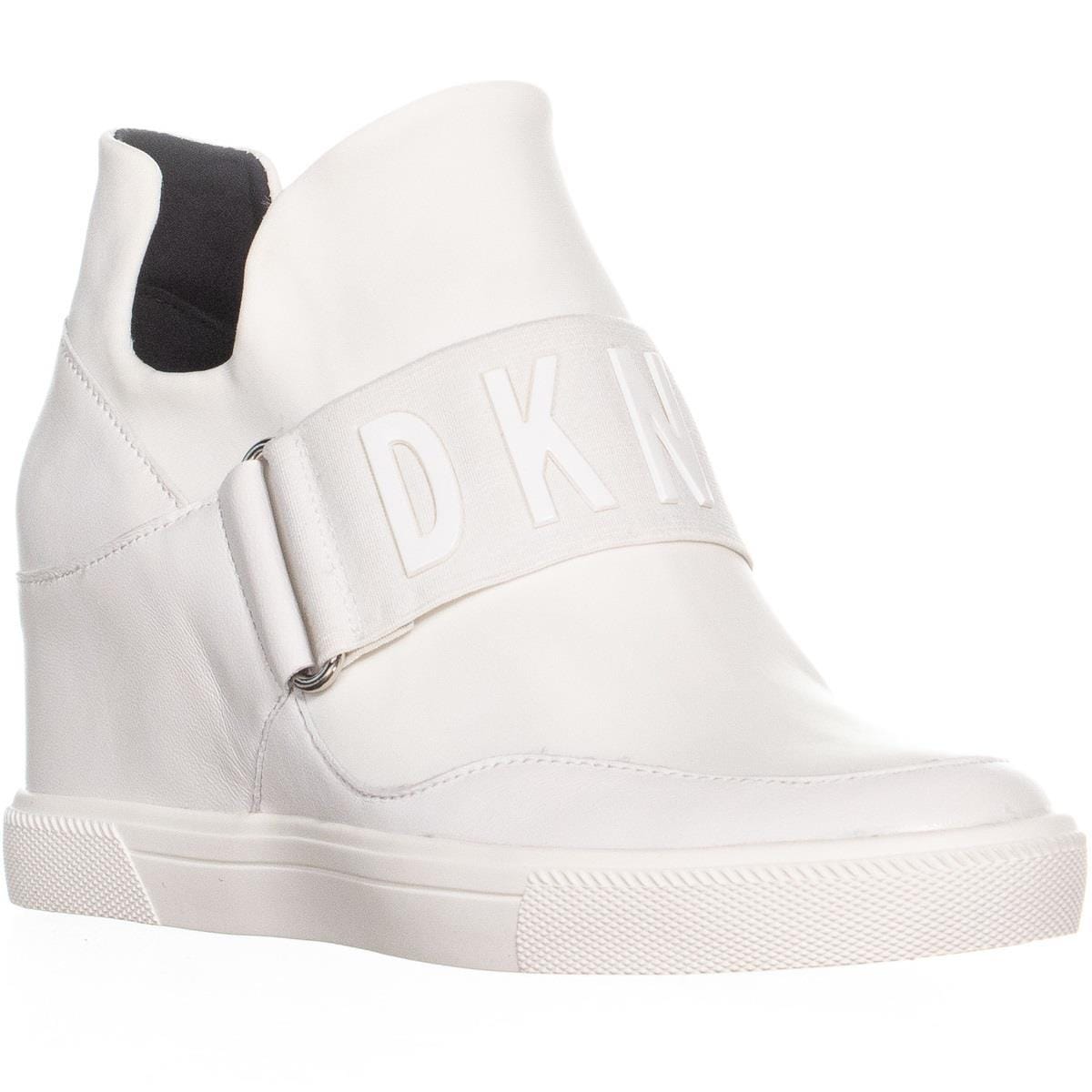white high top wedge sneakers