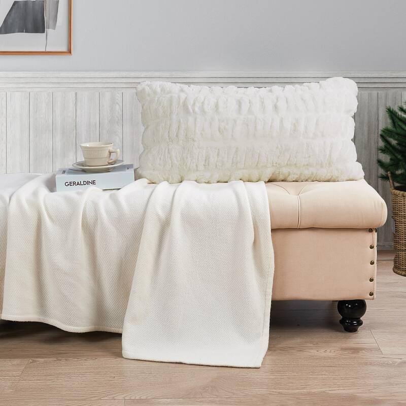 Serenta Shar Pei FauxFur 2 Piece Pillow Shell Set, NO INSERT