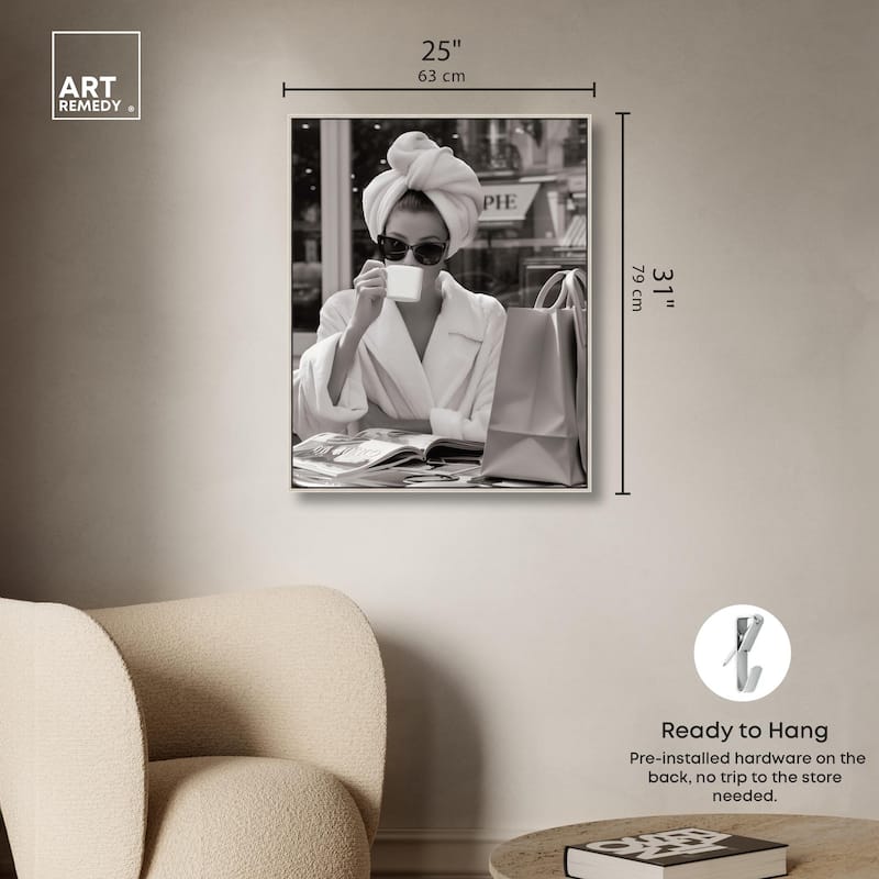 Early Morning Coffee Canvas by Art Remedy