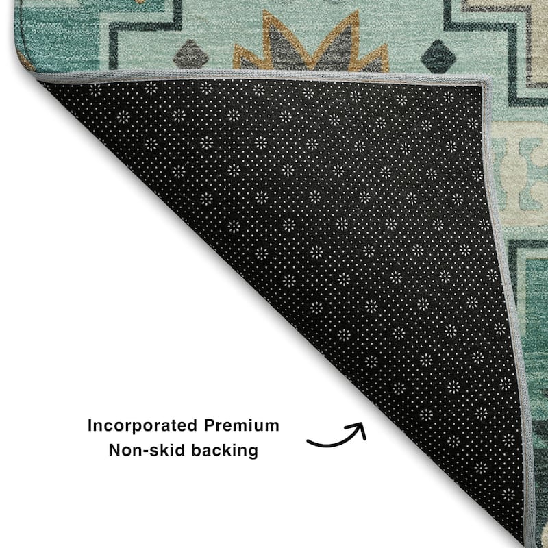 Premium Washable Super Soft Southwest Tribal Mayfield Rug