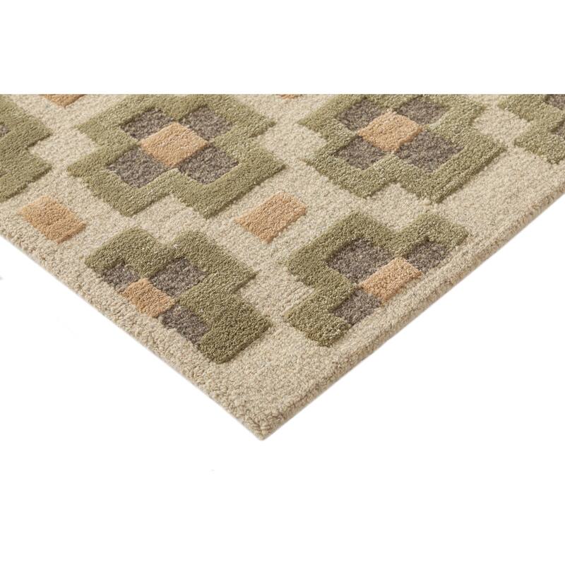 Terra by Obeetee Retro Glamour Green Rug