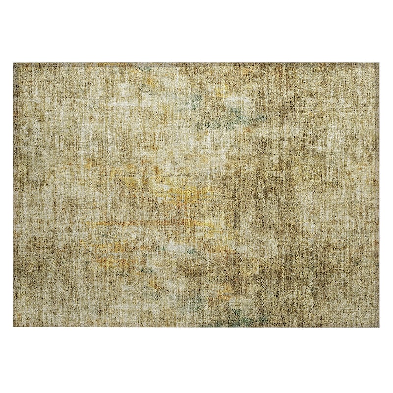 Machine Washable Indoor/ Outdoor Chantille Solid Ombre Rug