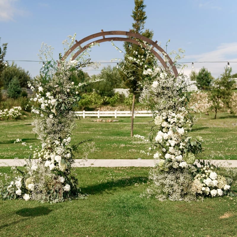 Brown Solid Wood Garden Arches Arbor