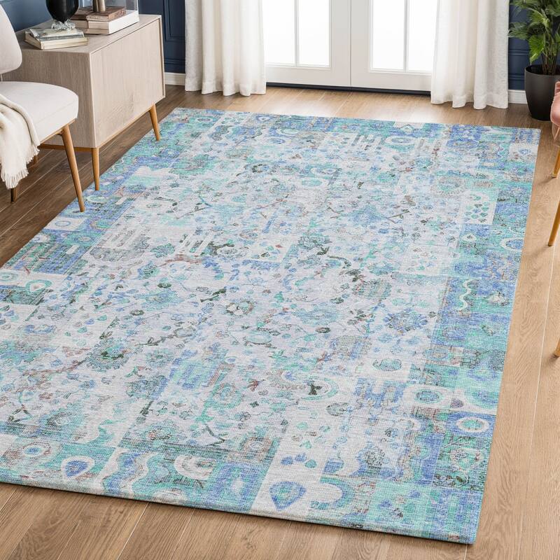 Premium Washable Super Soft Traditional Global Mayfield Rug