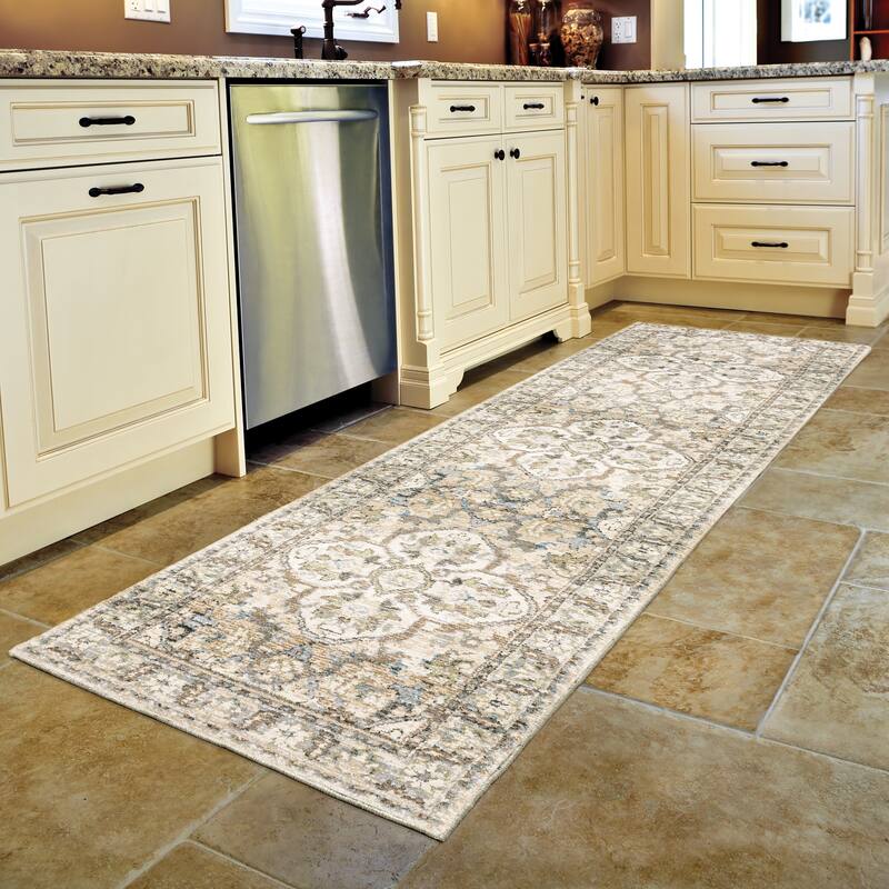 Style Haven Adalynn Distressed Medallion Area Rug