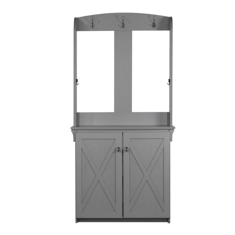Hide 3 Tier Wood Frame Shoe Storage