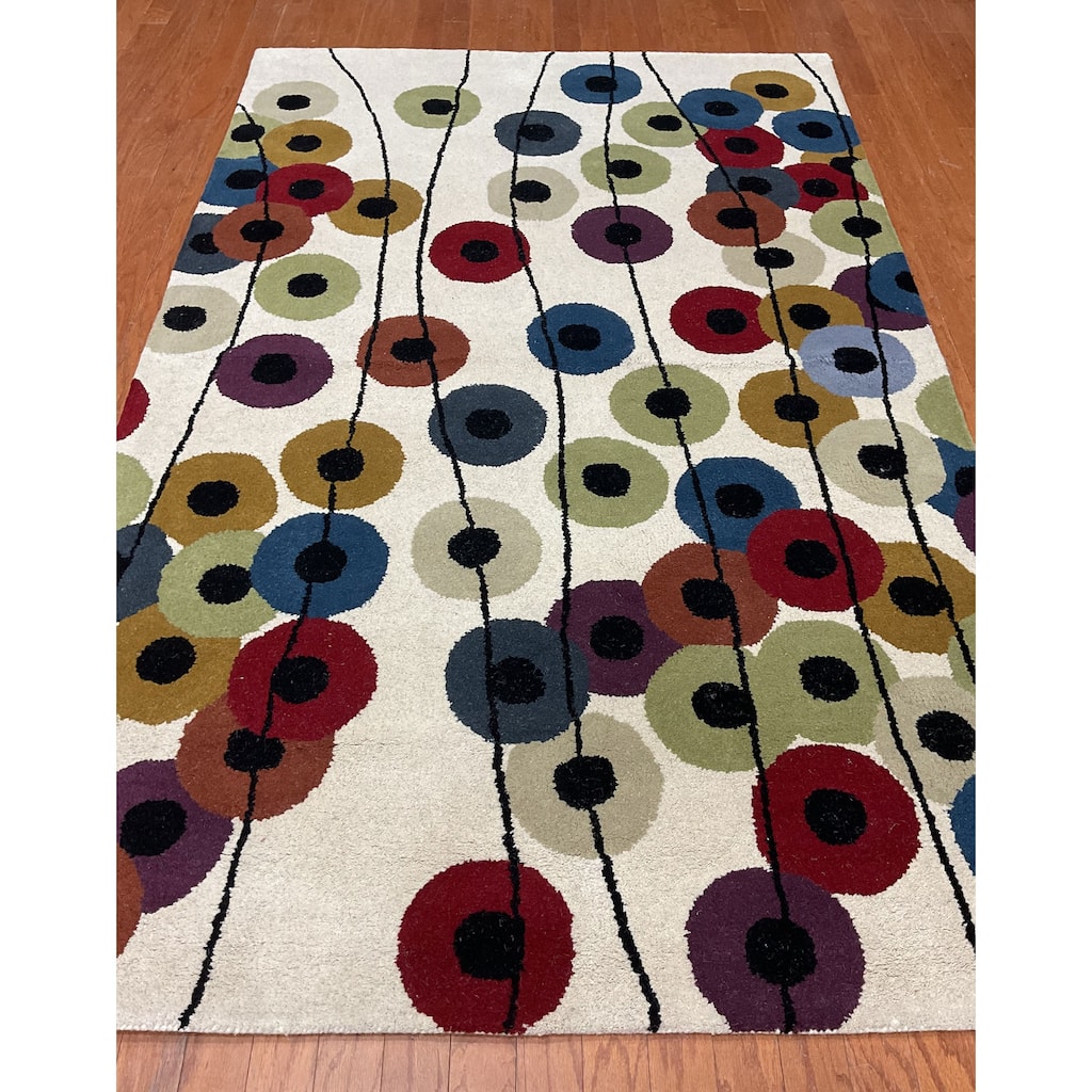 HERAT ORIENTAL Handmade 5' x 8' Tibetan Wool Rug - 5' x 8'