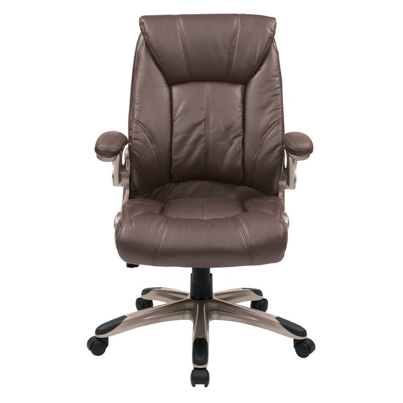 Faux Leather Mid-Back Office Chair