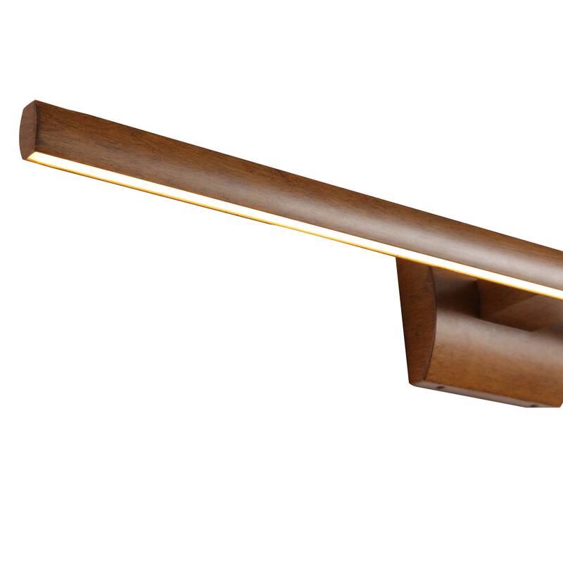 Golden Lighting Vireo Integrated LED 32in Vanity in Walnut - Brown