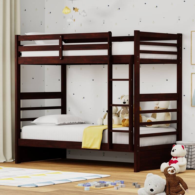 Plana Wood Bunk Bed - Espresso - Twin