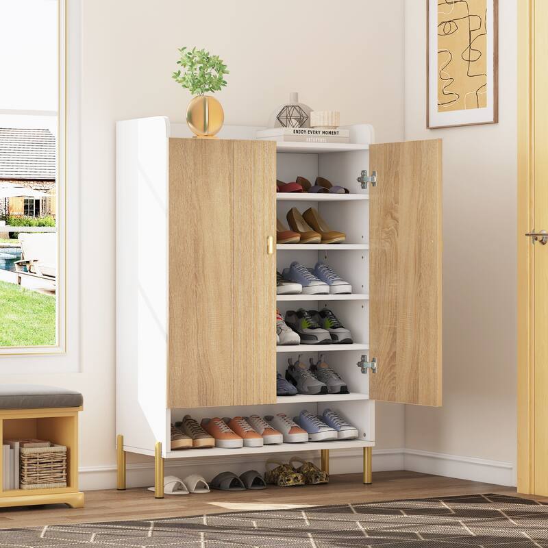 6-tier Slim Shoe Cabinet Storage Entryway for Entryway, Hallway