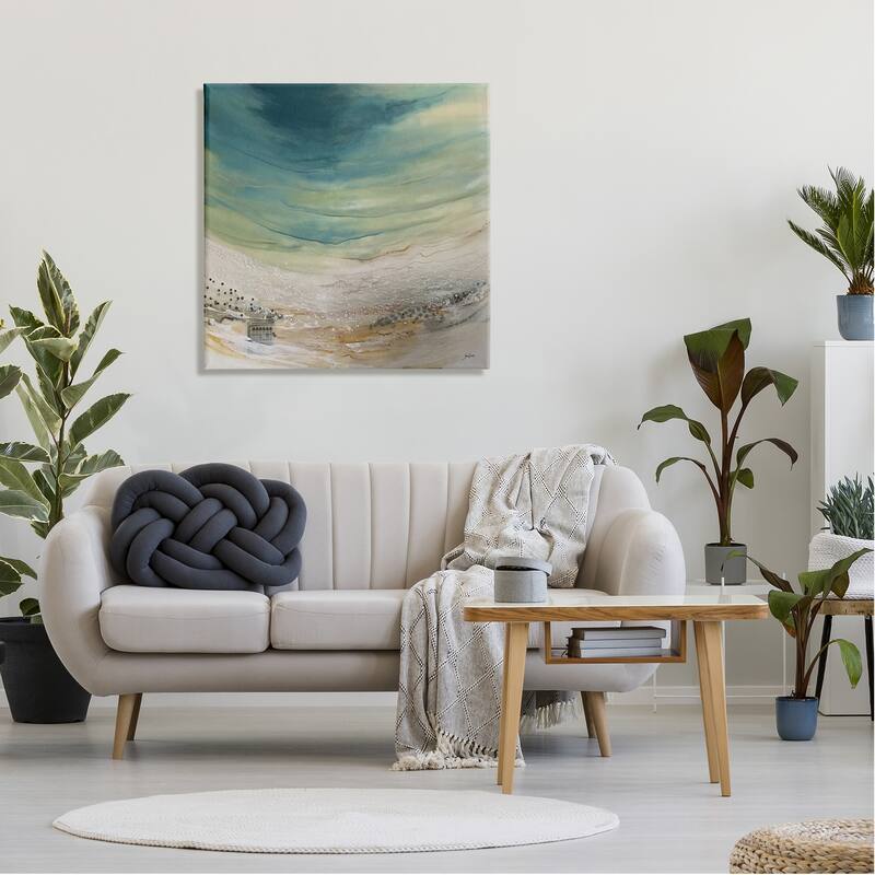 Stupell Enigmatic Landscape Scene Curved Abstract Beach Depiction Canvas Wall Art, Design by Stacy Gresell