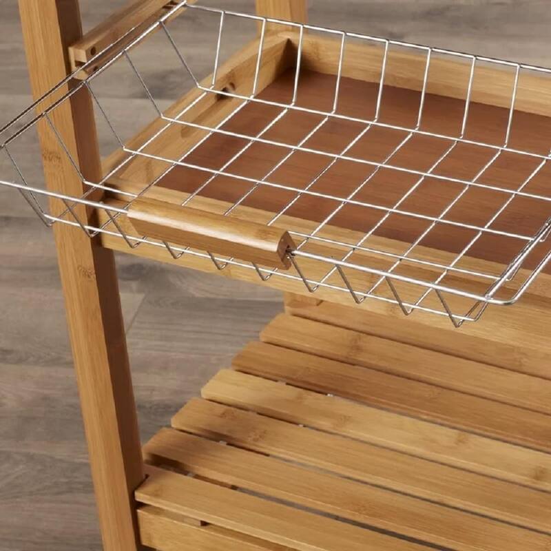 Aya Bamboo Kitchen Cart
