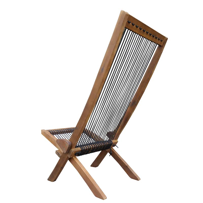 folding roping wood chair