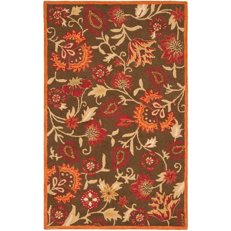 SAFAVIEH Handmade Blossom Chrissie Modern Floral Wool Rug
