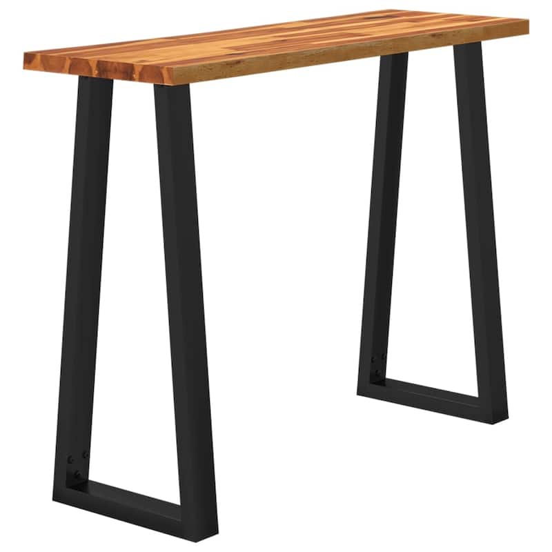 vidaXL Console Table with Live Edge Accent End Side Table Solid Wood Acacia