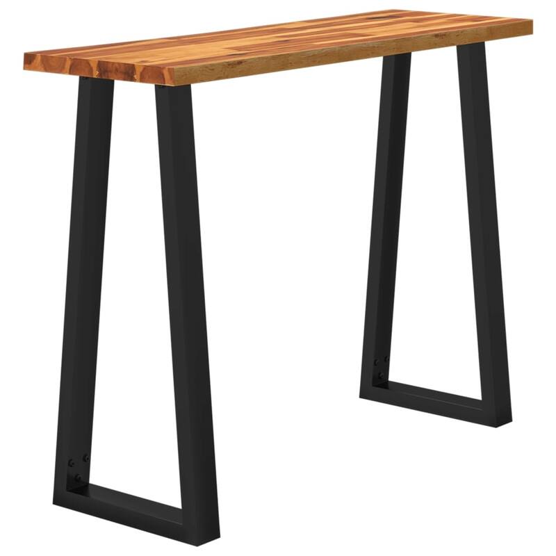 vidaXL Console Table with Live Edge Accent End Side Table Solid Wood Acacia