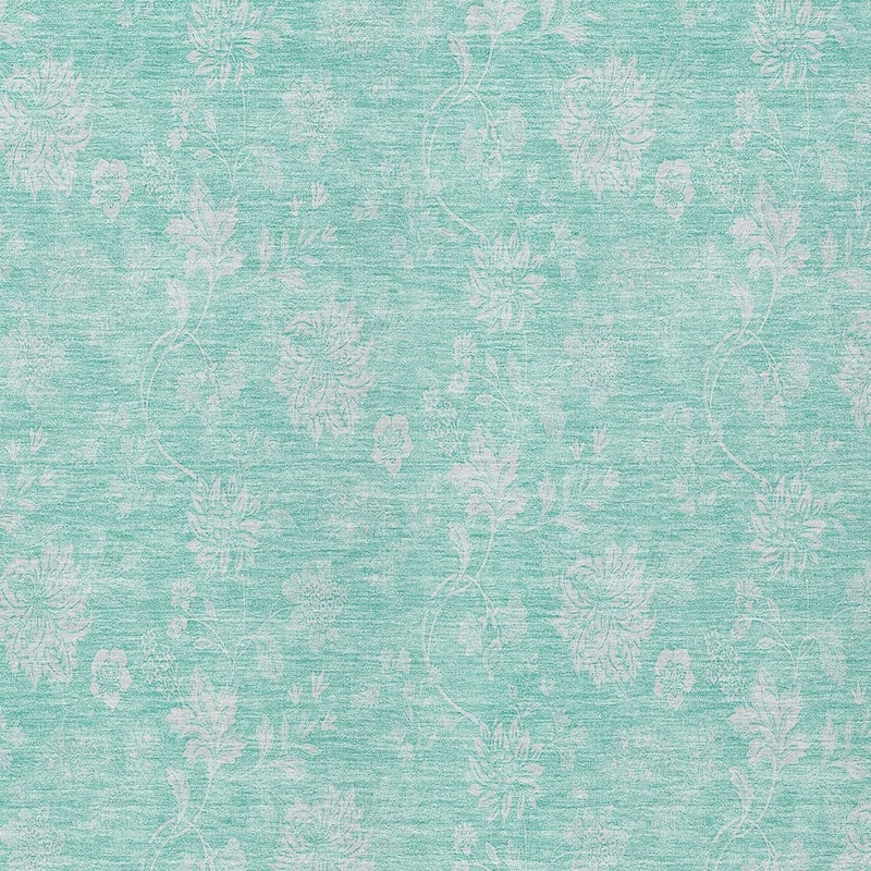 HomeRoots Floral Transitional Rectangle Outdoor Rug