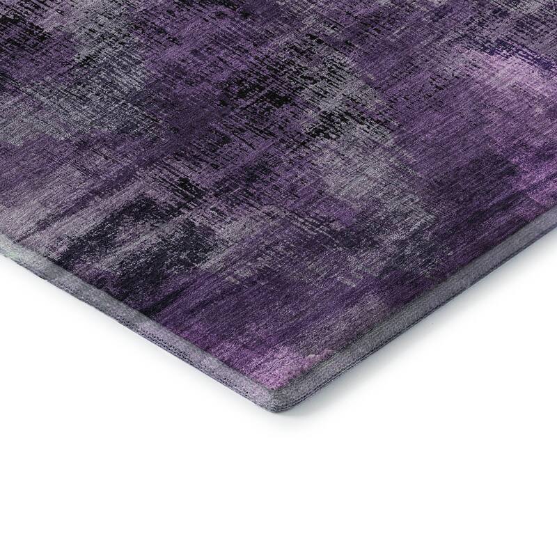 Premium Washable Super Soft Brushstrokes Modern V Mayfield Rug