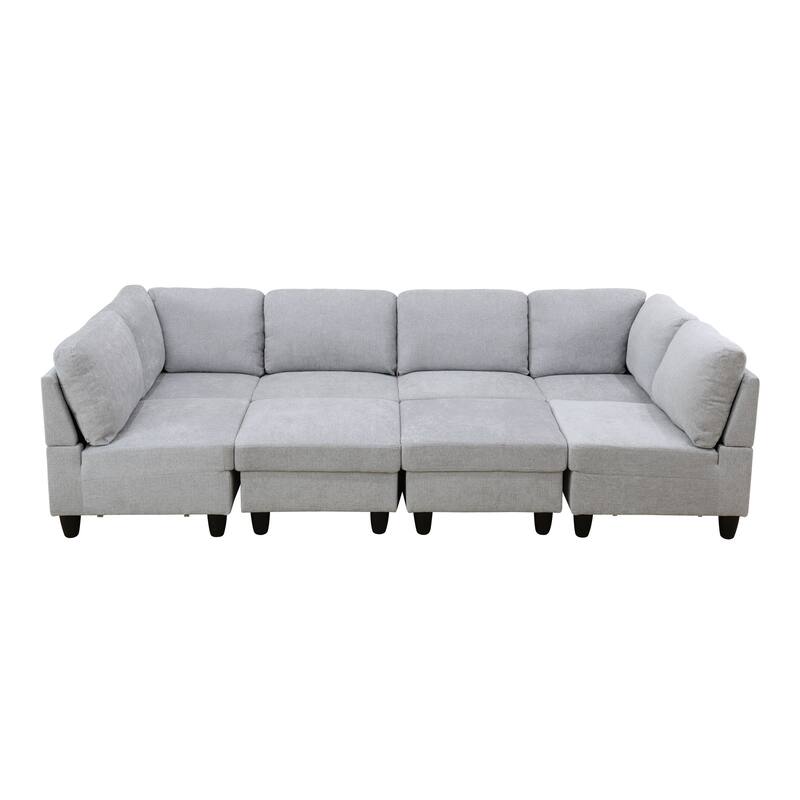 Convertible Modular Sofa Bed with Ergonomic Recline and Space-Saving Design