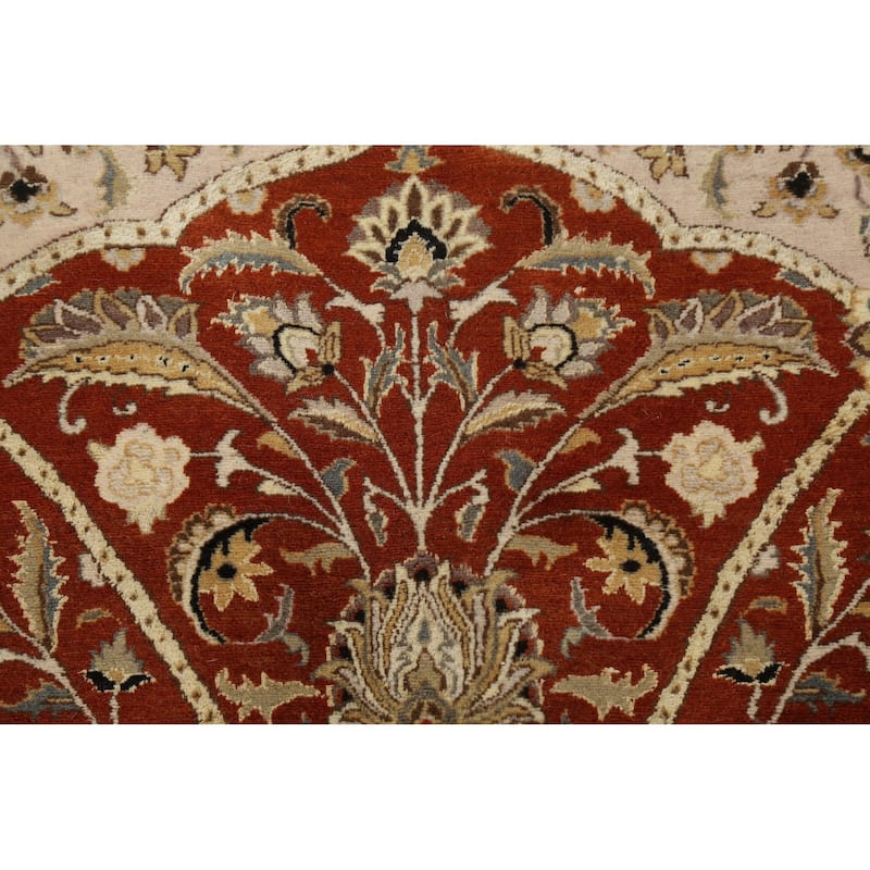 Wool/ Silk Vegetable Dye Tabriz Haj Jalili Large Area Rug Hand-knotted - 12'2" x 18'3"