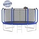 preview thumbnail 9 of 7, Trampoline with Basketball Hoop, Outdoor Trampoline with Enclosure Net