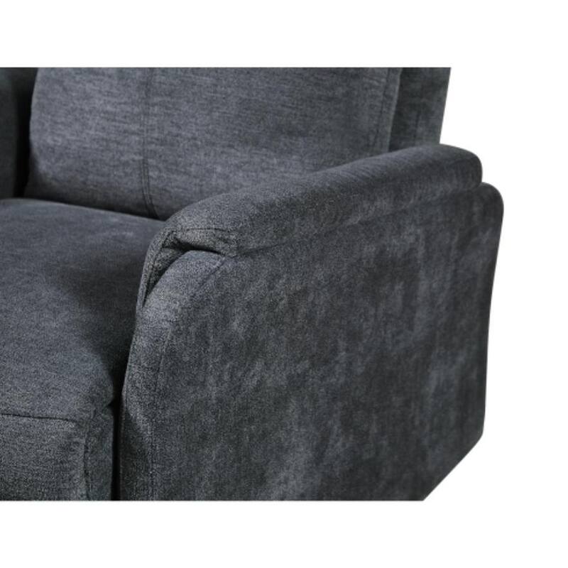 Recliner Single chair with power function easy control in Black