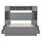 preview thumbnail 44 of 52, Modern Platform Bed with Integrated Cabinet and Drawers