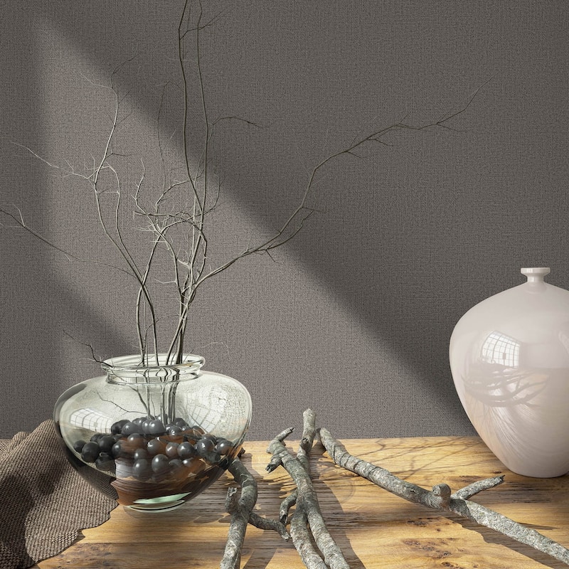 Galerie Wallcoverings Kumano Textured Weave Vinyl on Non-woven Matte Wallpaper Roll