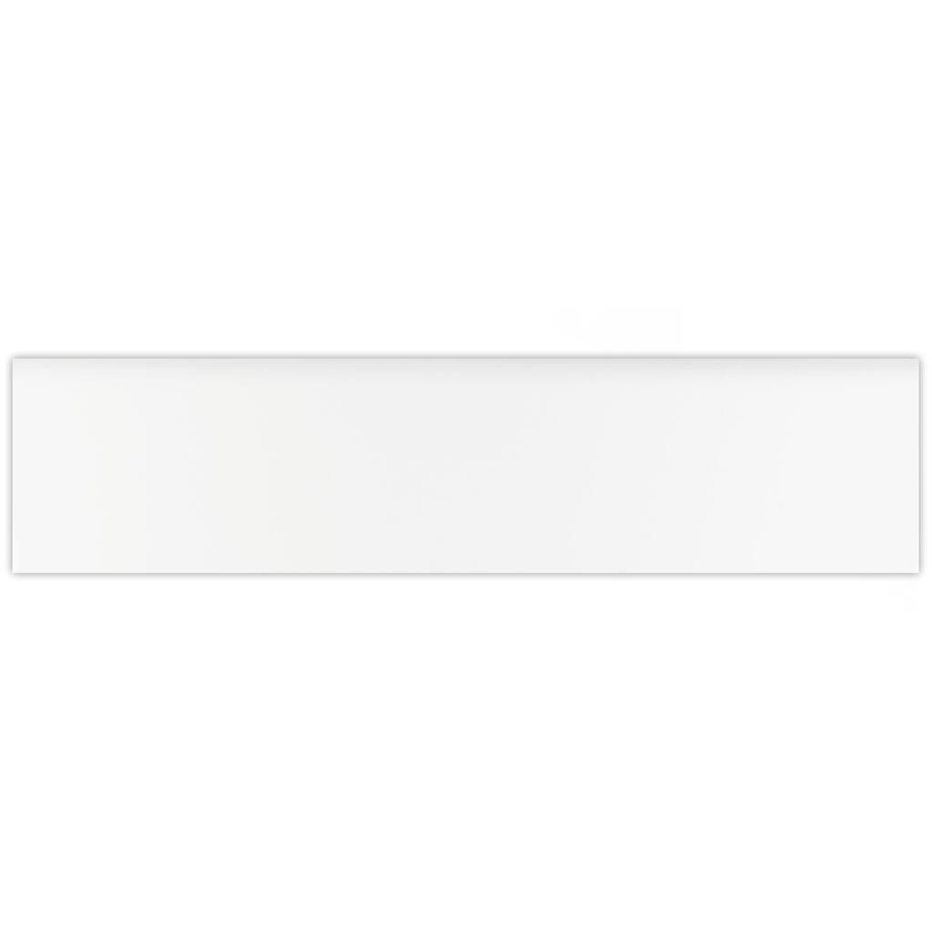 Merola Tile Battiscopa Matte White 3-1/8" x 13" Ceramic Wall Trim - (1 Tile)